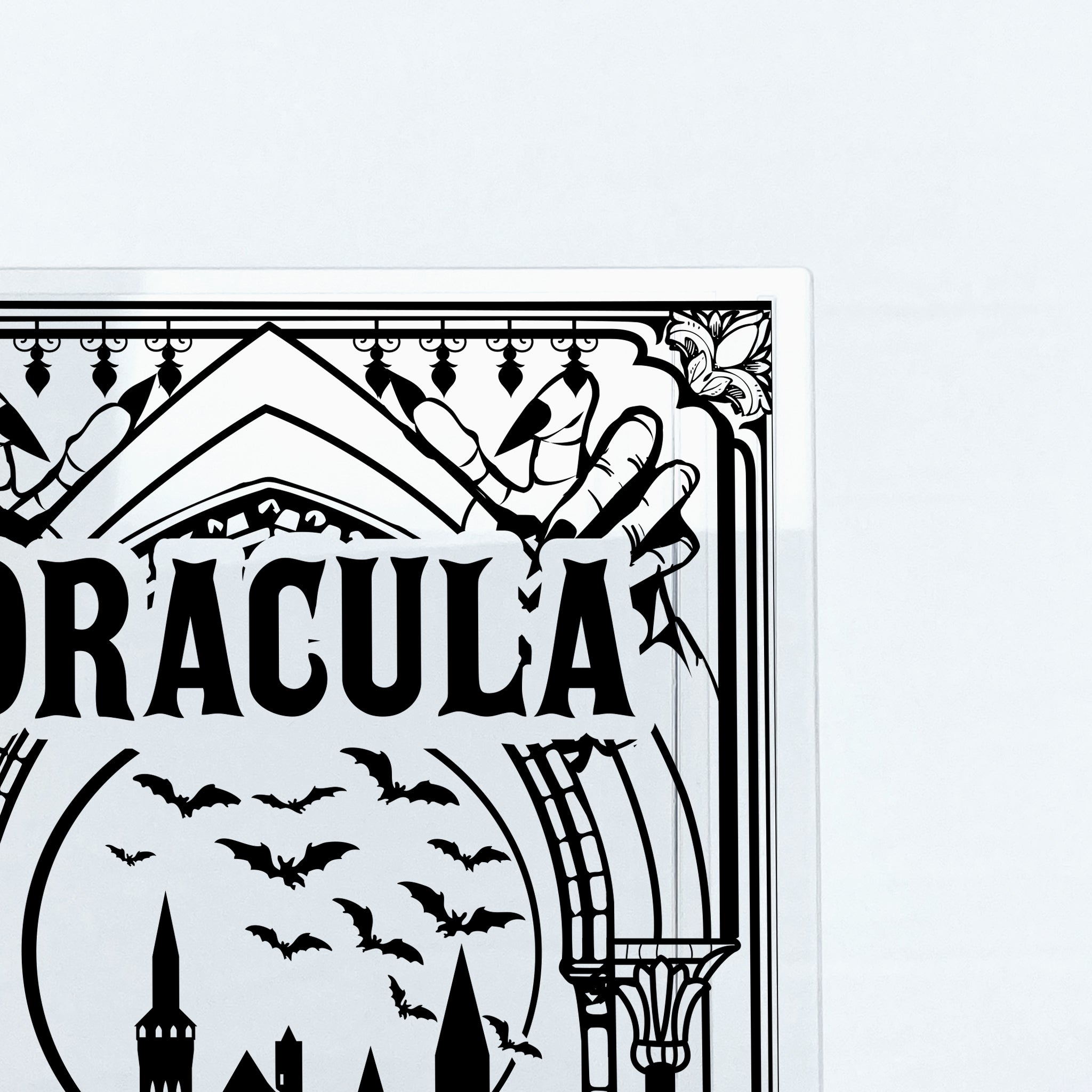 Dracula Acrylic Book Vase - Black