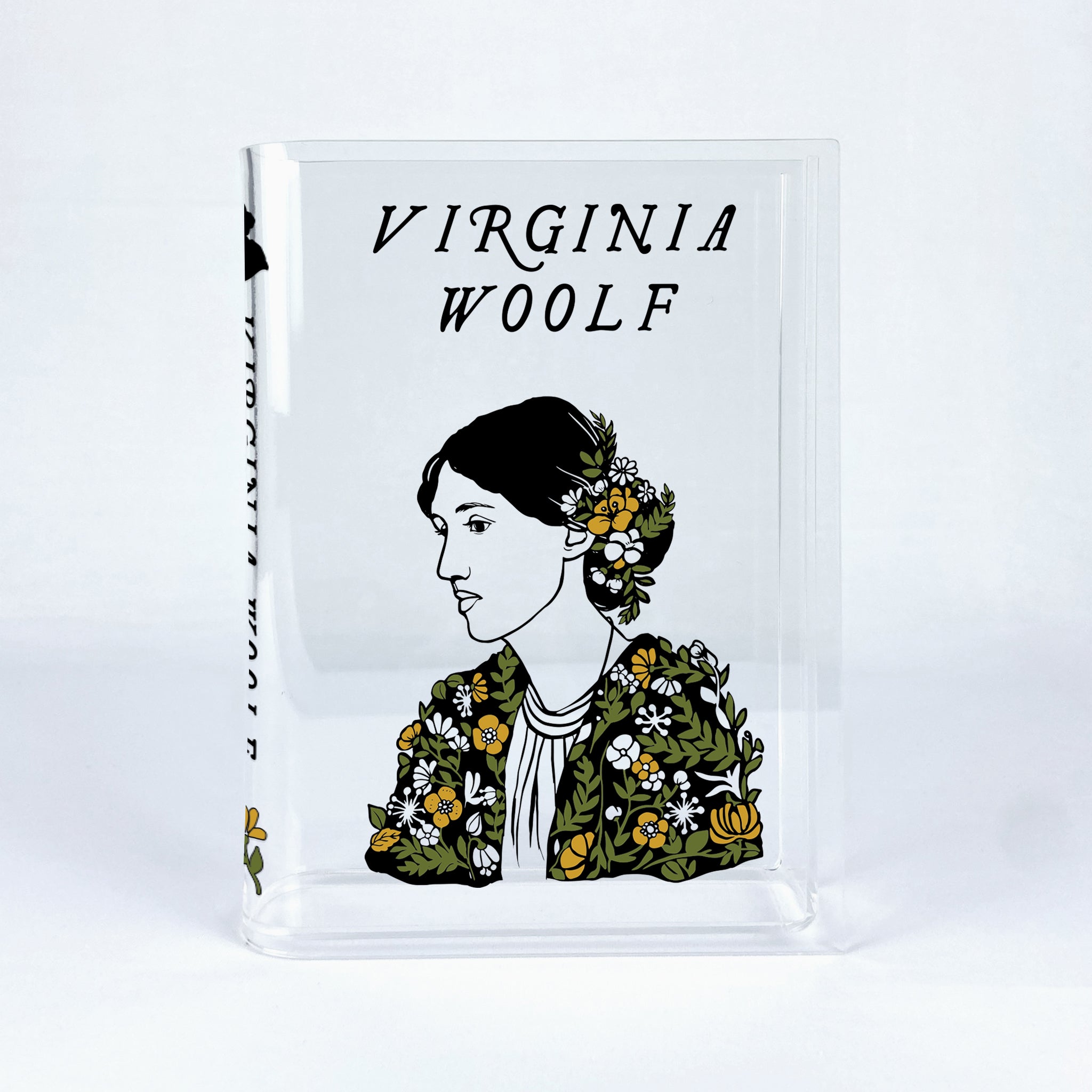 Virginia Woolf Acrylic Book Vase