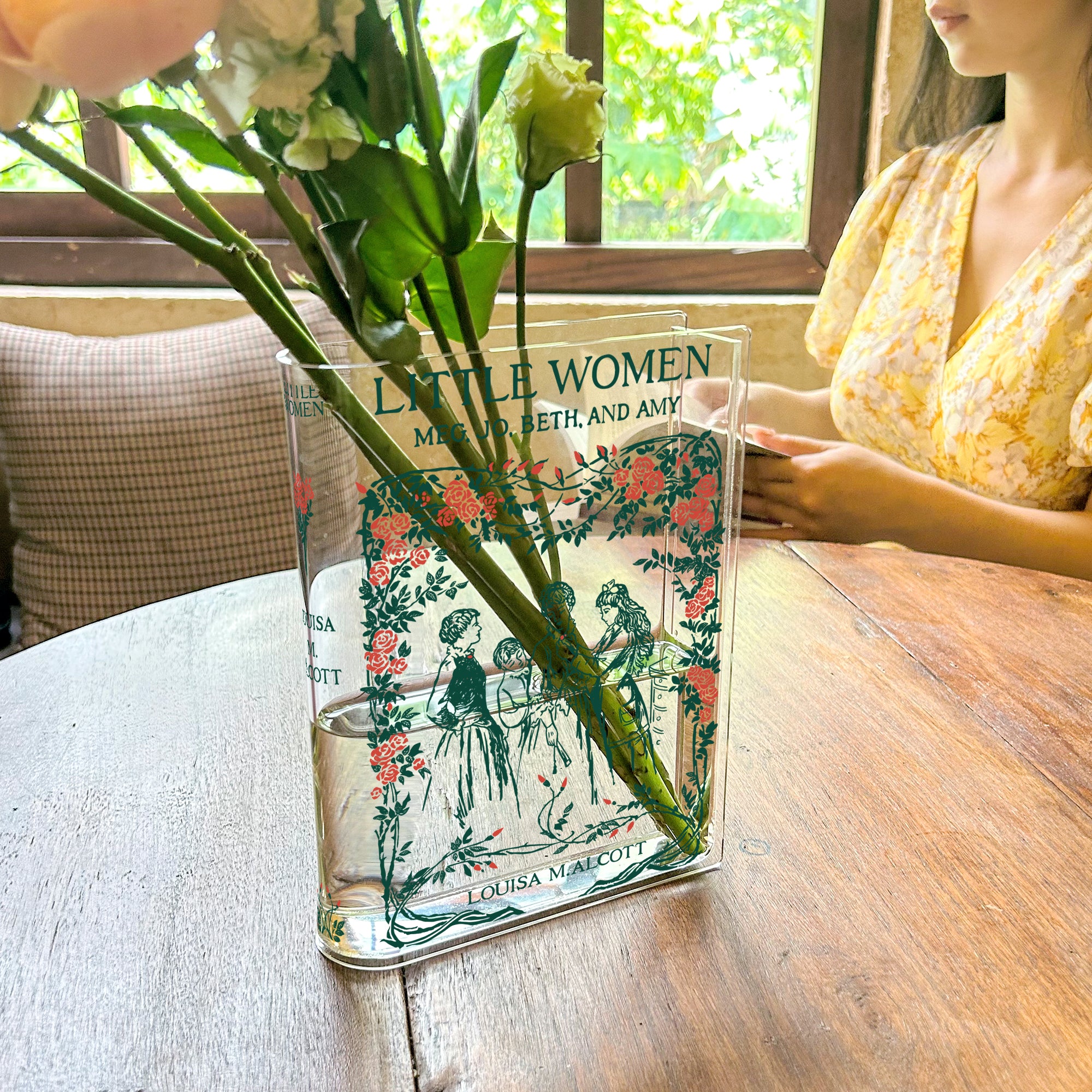 Little Women Acrylic Book Vase