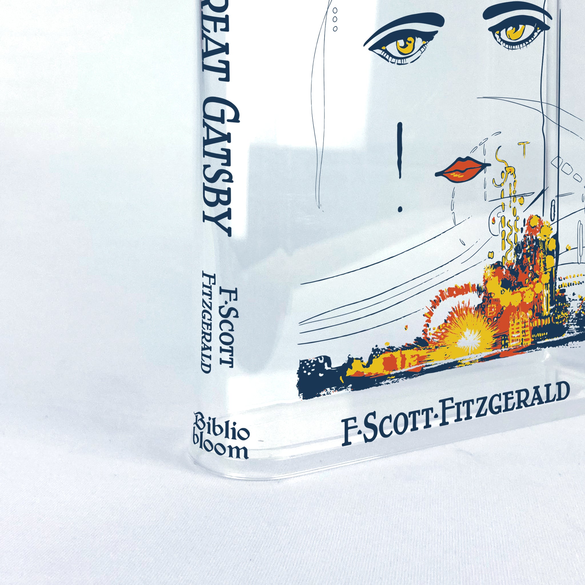 The Great Gatsby Acrylic Book Vase - Colorful