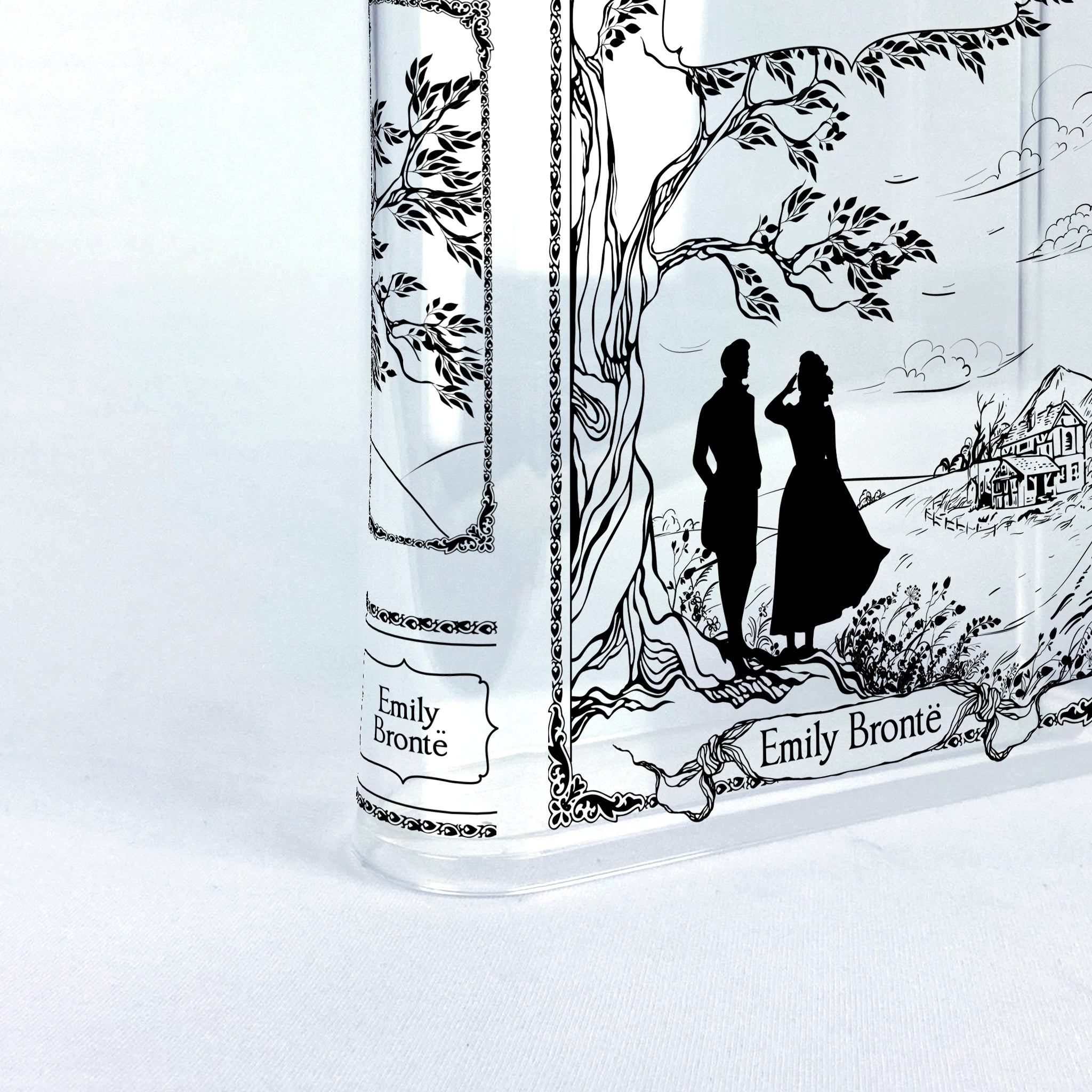 Wuthering Heights Acrylic Book Vase - Black