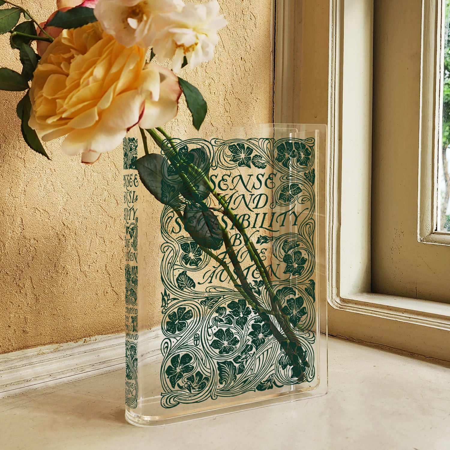 Sense and Sensibility Acrylic Book Vase