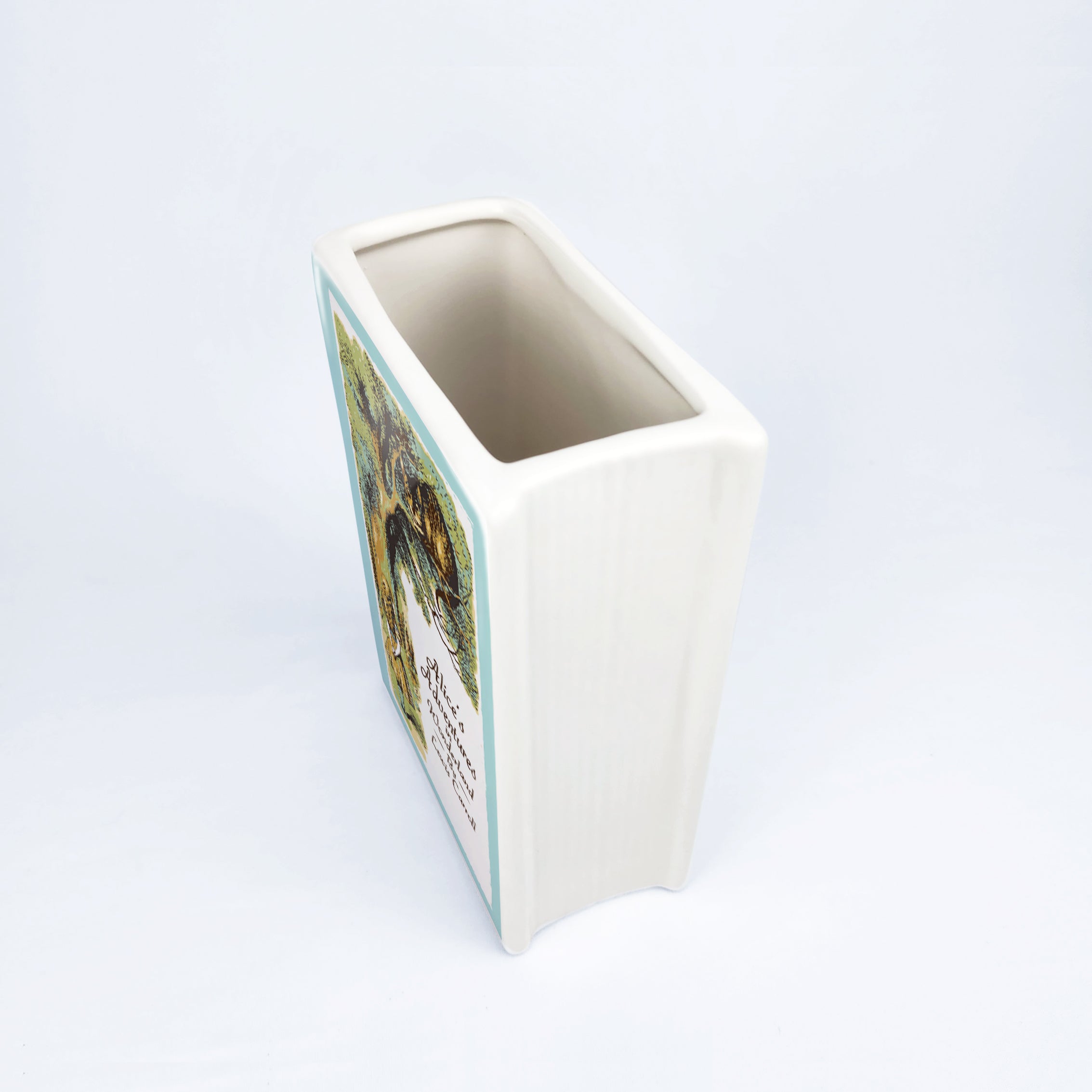 Alice in Wonderland Ceramic Book Vase - Small