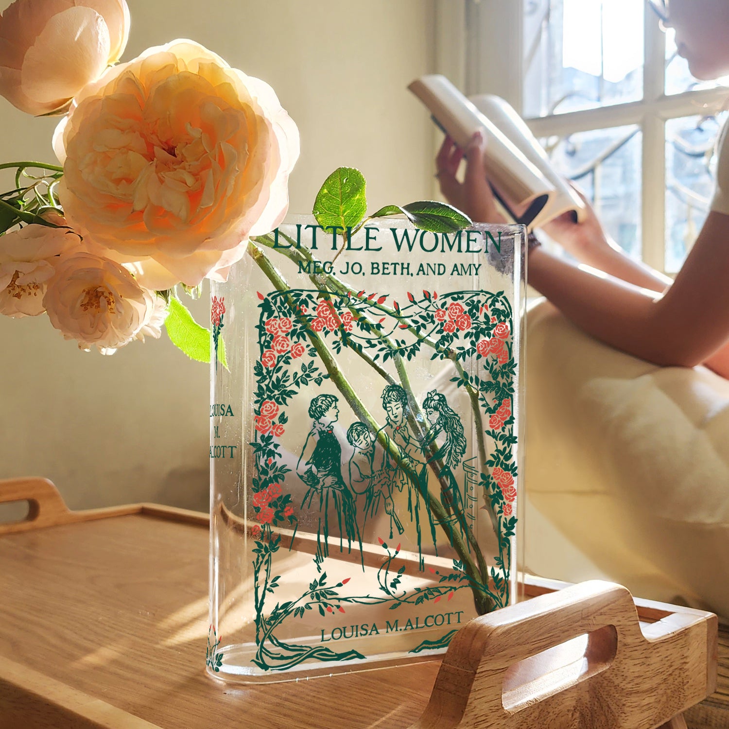 Little Women Acrylic Book Vase
